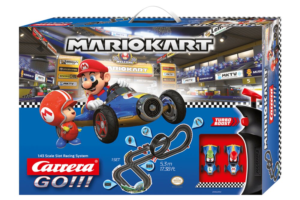Carrera Go 62492 Mario Kart Mach 8 Electric Slot Car Racing Track 1 43 for sale online 