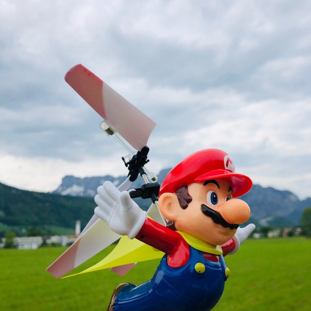 Flying Cape Helicopter Gyro Stabilization 501032 for sale online Carrera RC Super Mario 