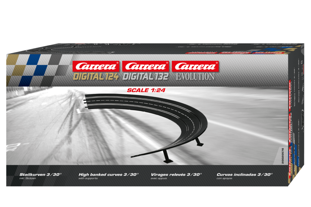 New Carrera Go Short High Banked Curve Corner Track Sections 