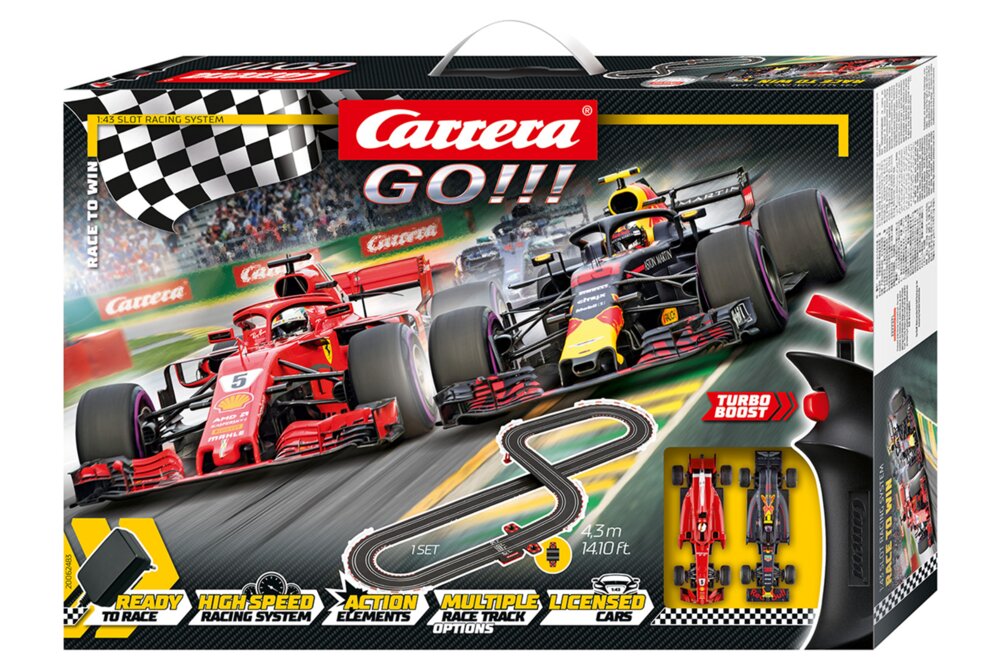 Carrera Go "race the track" con potenziamento actionset MERCE NUOVA 110-20201 